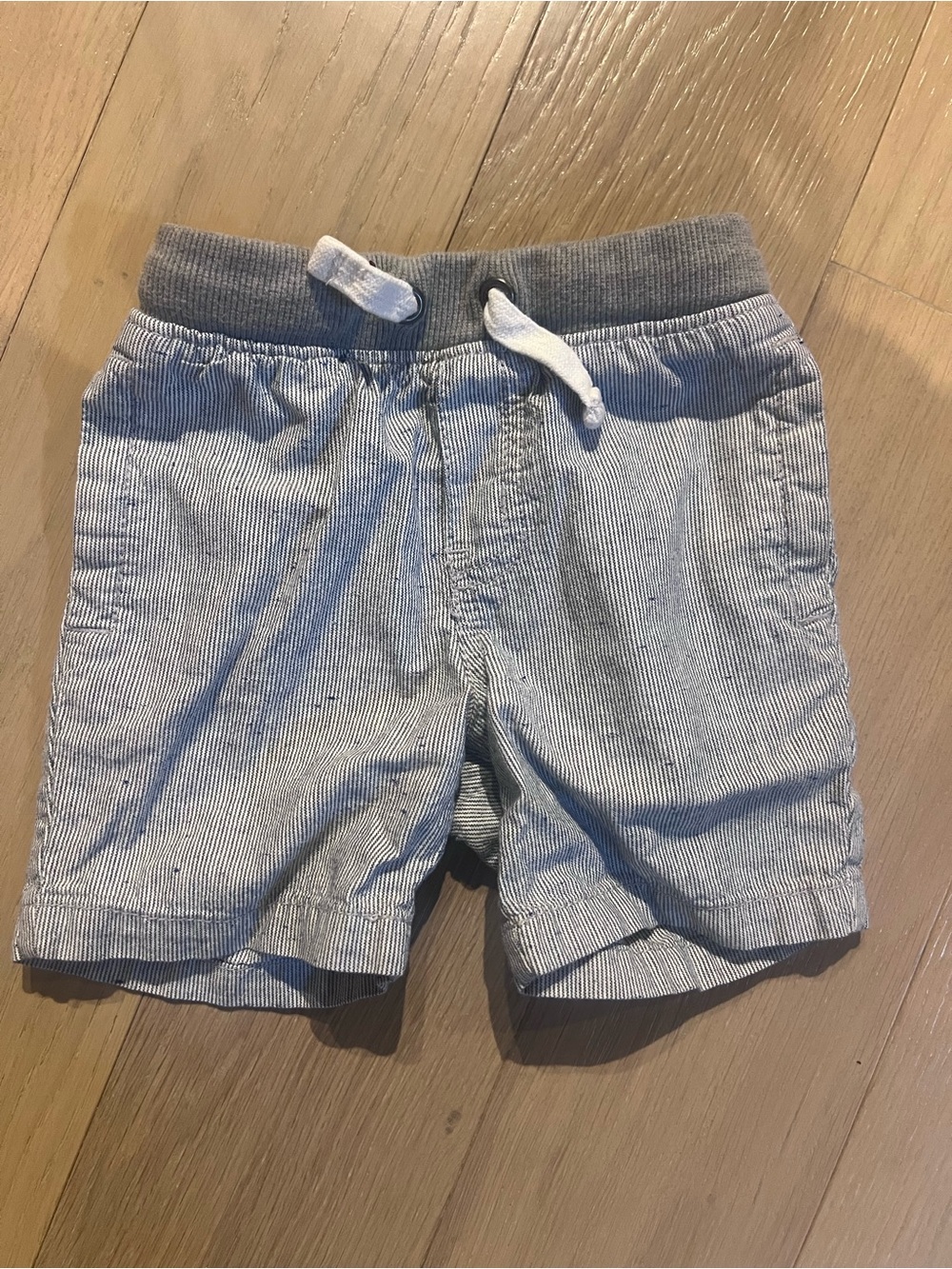 Cat & Jack Blue Pinstripe Knit-Waist Shorts